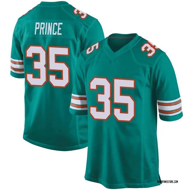 Men's Aqua Game Deneric Prince Miami Alternate Jersey