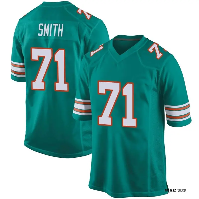 Men's Aqua Game Kion Smith Miami Alternate Jersey
