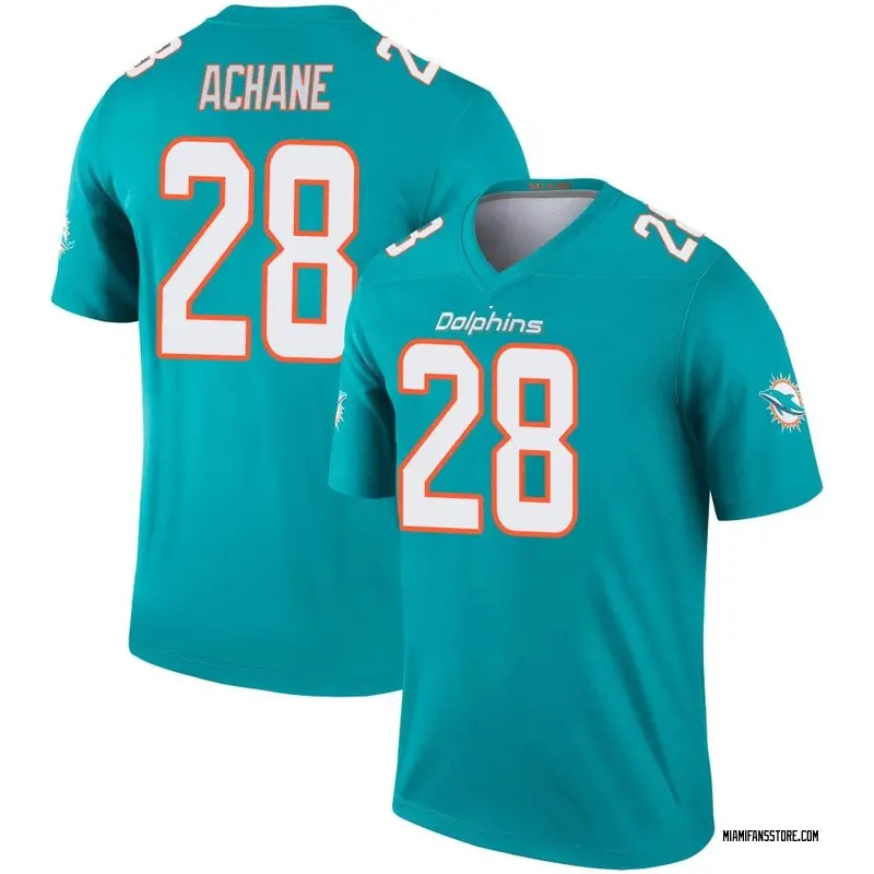 Men's Aqua Legend De'Von Achane Miami Jersey