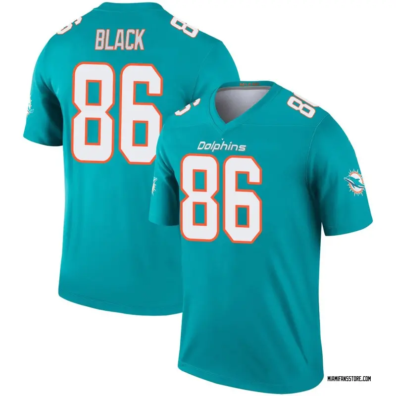 Men's Aqua Legend Tarik Black Miami Jersey