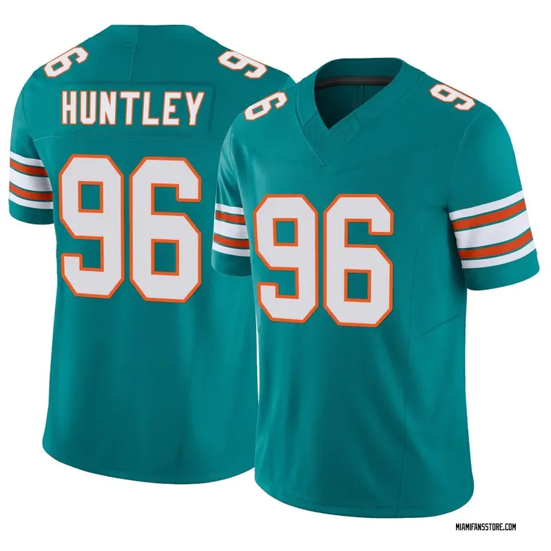 Men's Aqua Limited Alex Huntley Miami Alternate Vapor F.U.S.E. Jersey