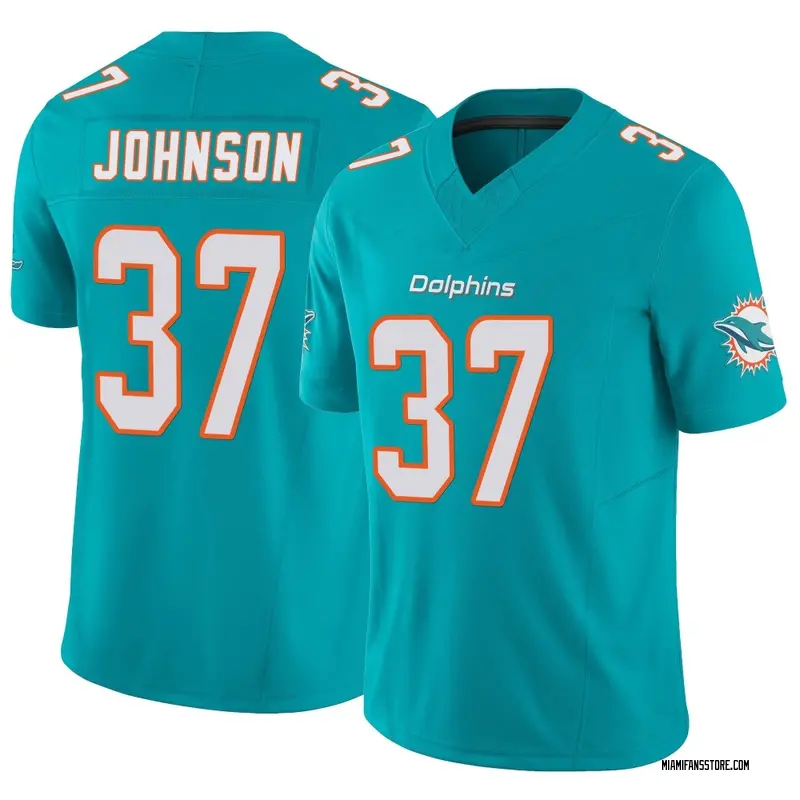 Men's Aqua Limited Isaiah Johnson Miami Vapor F.U.S.E. Jersey