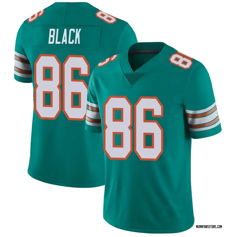 Men's Aqua Limited Tarik Black Miami Alternate Vapor Untouchable Jersey