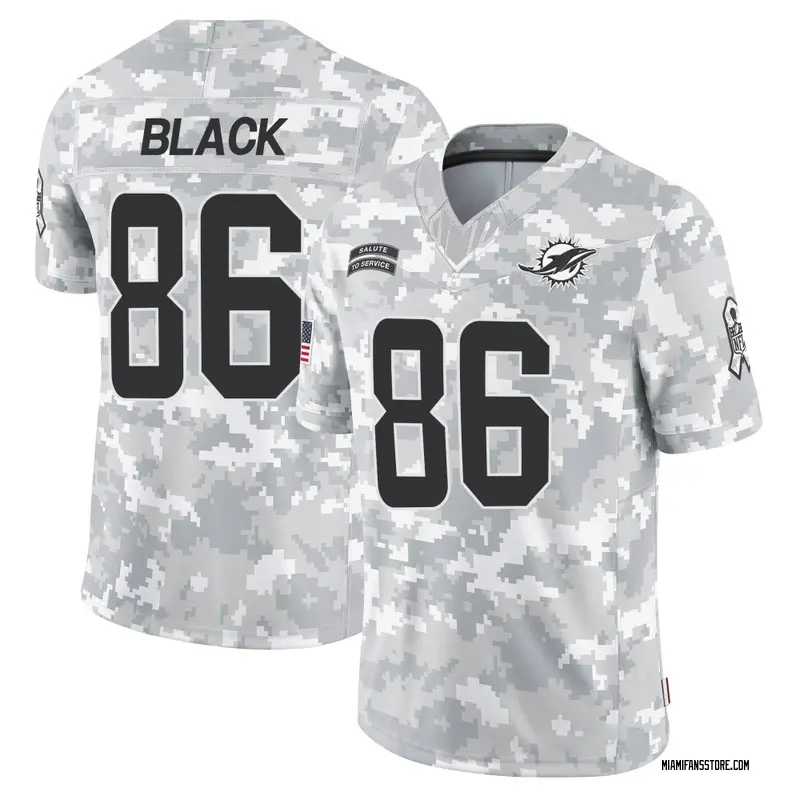 Men's Arctic Camo Limited Tarik Black Miami 2024 Salute to Service Jersey