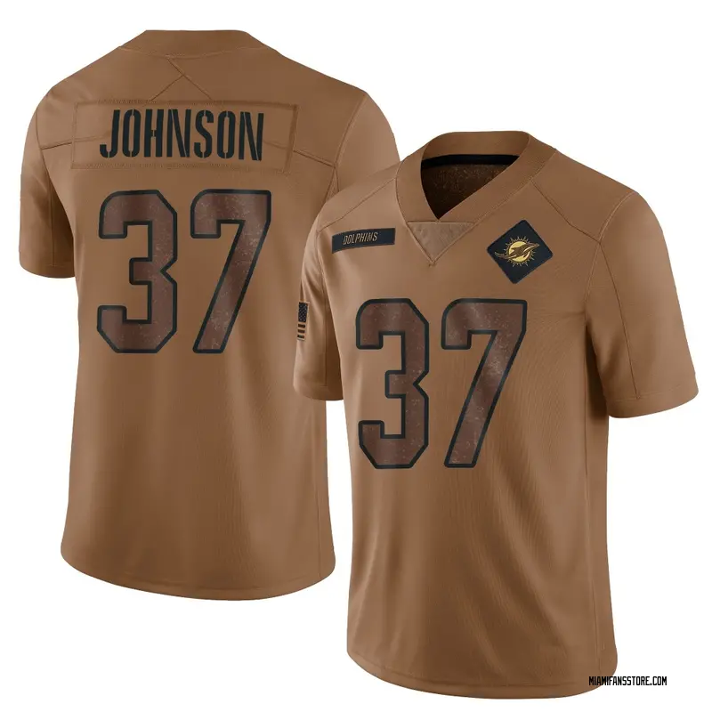 Men's Brown Limited Isaiah Johnson Miami 2023 Salute To Service Jersey
