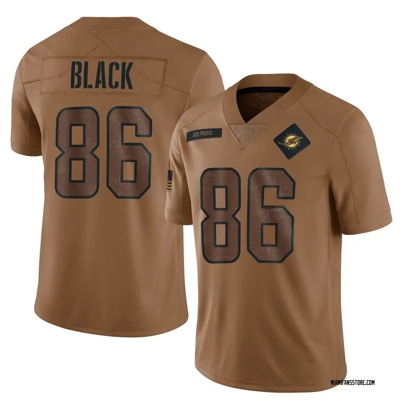 Men's Brown Limited Tarik Black Miami 2023 Salute To Service Jersey