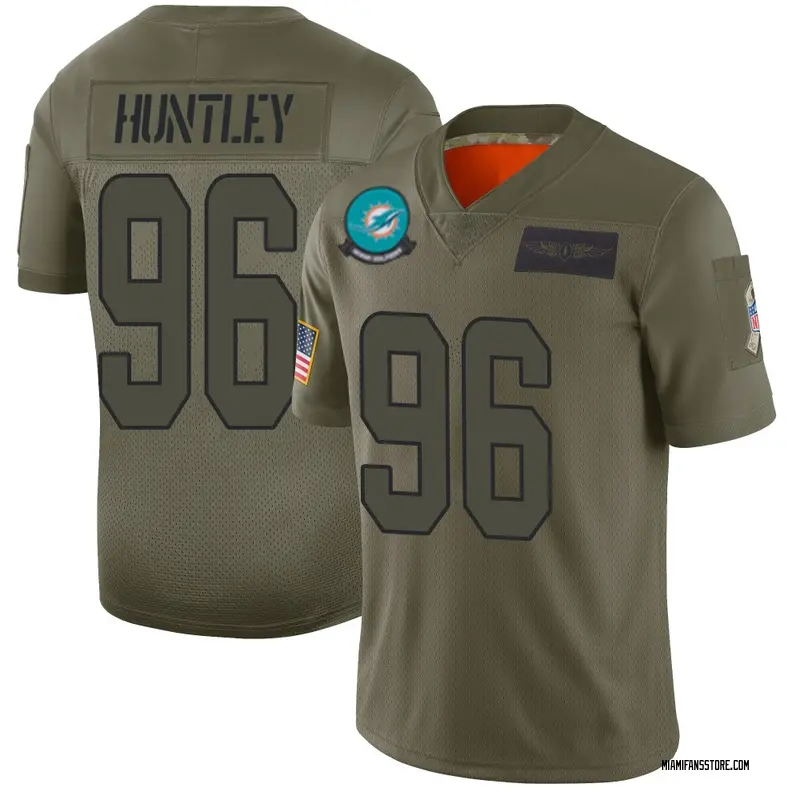 Men's Camo Limited Alex Huntley Miami 2019 Salute to Service Jersey