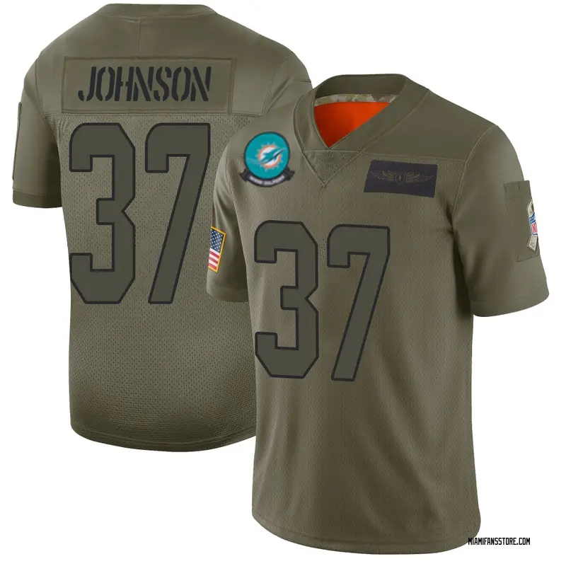 Men's Camo Limited Isaiah Johnson Miami 2019 Salute to Service Jersey