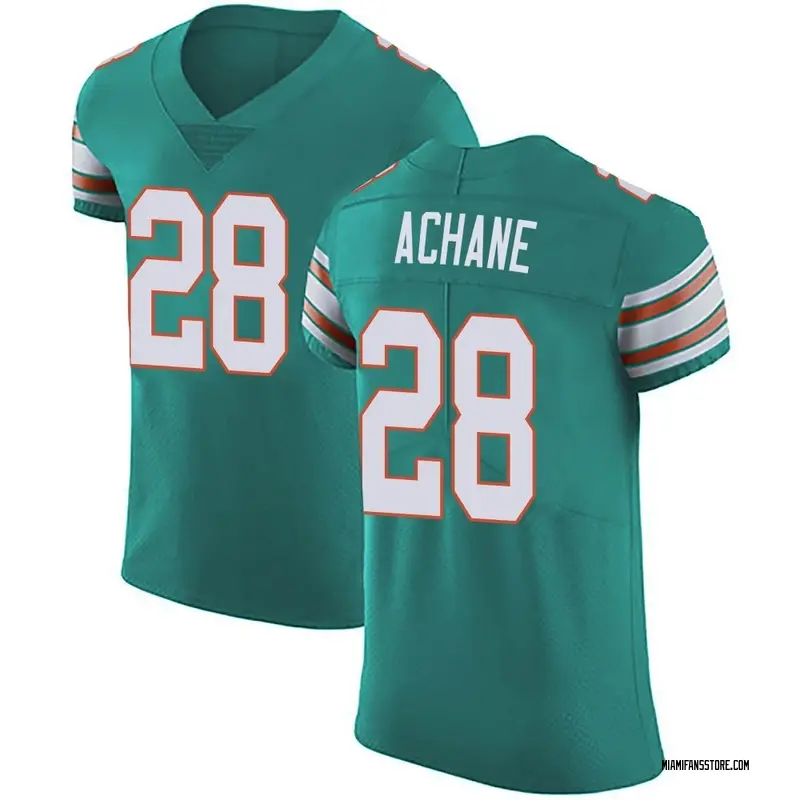 Men's Green Elite De'Von Achane Miami Aqua Alternate Vapor Untouchable Jersey