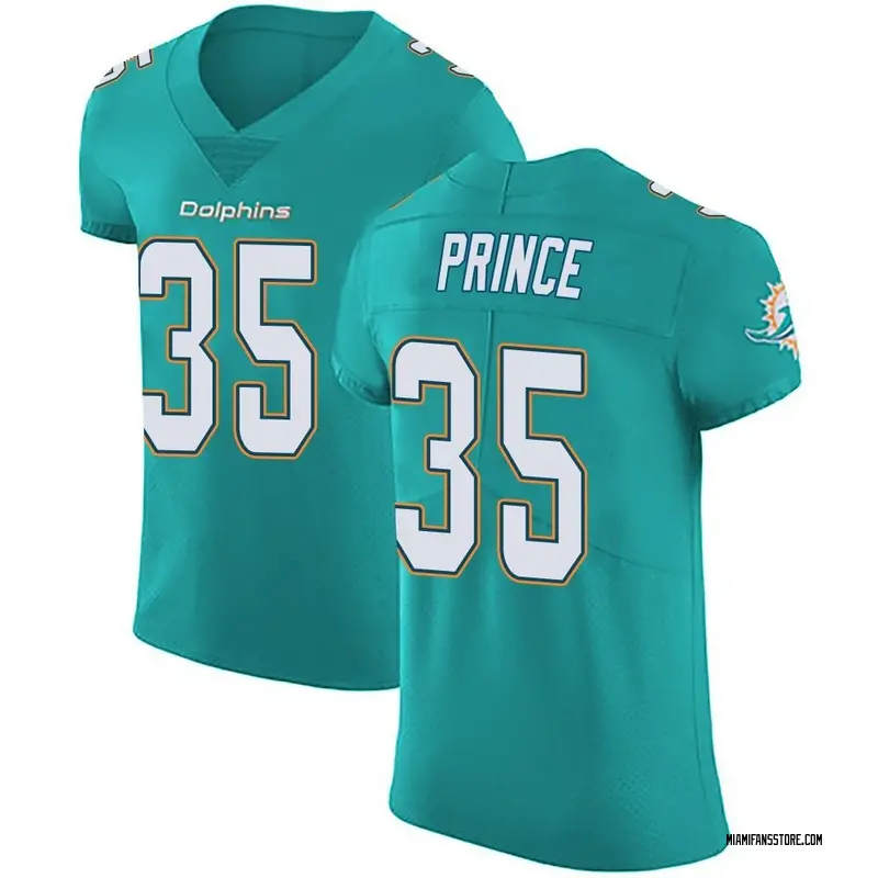 Men's Green Elite Deneric Prince Miami Aqua Team Color Vapor Untouchable Jersey
