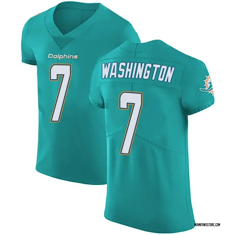 Men's Green Elite Tahj Washington Miami Aqua Team Color Vapor Untouchable Jersey
