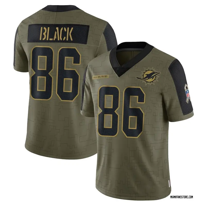 Men's Olive Limited Tarik Black Miami 2021 Salute To Service Jersey