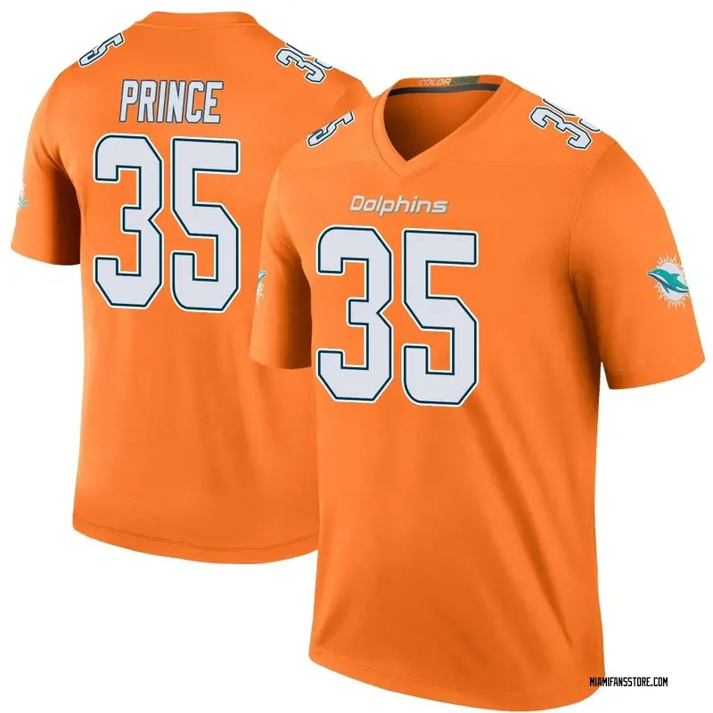 Men's Orange Legend Deneric Prince Miami Color Rush Jersey