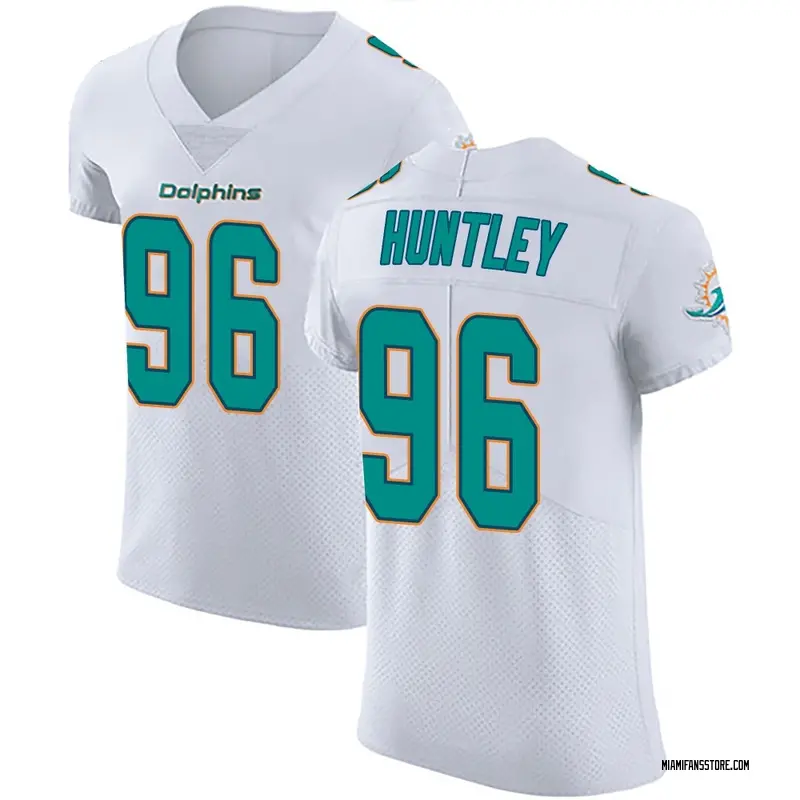Men's White Elite Alex Huntley Miami Vapor Untouchable Jersey