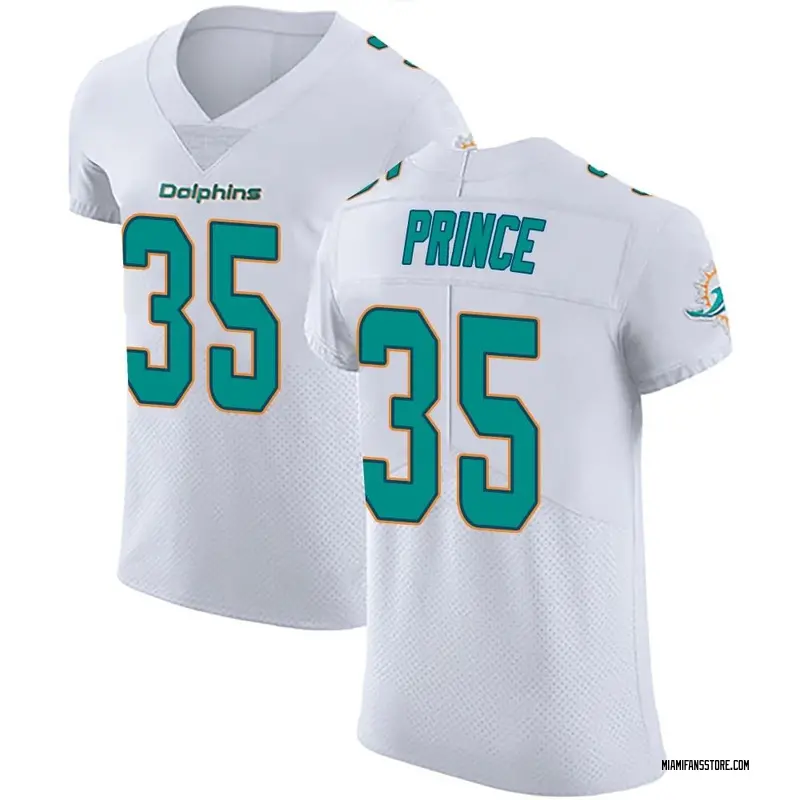 Men's White Elite Deneric Prince Miami Vapor Untouchable Jersey