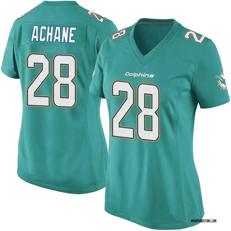 Women's Aqua Game De'Von Achane Miami Team Color Jersey