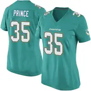 Women's Aqua Game Deneric Prince Miami Team Color Jersey