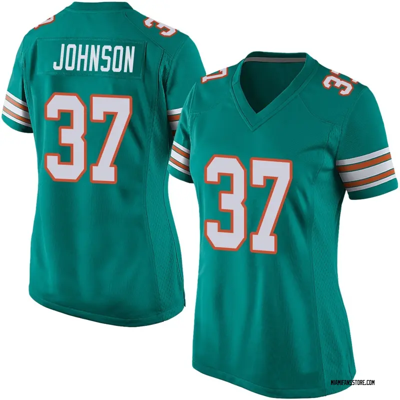 Women's Aqua Game Isaiah Johnson Miami Alternate Jersey