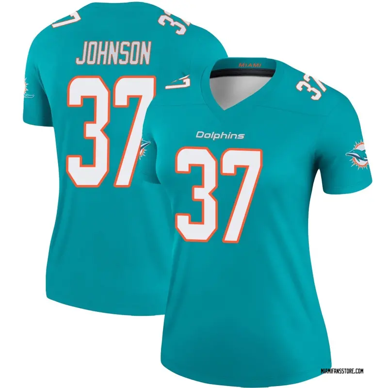 Women's Aqua Legend Isaiah Johnson Miami Jersey