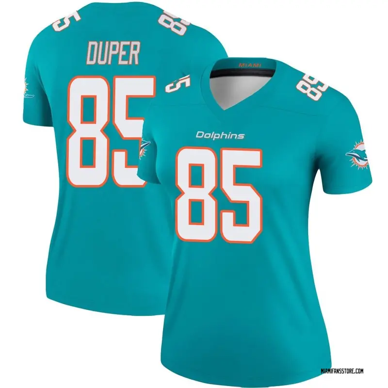 Women's Aqua Legend Mark Duper Miami Jersey