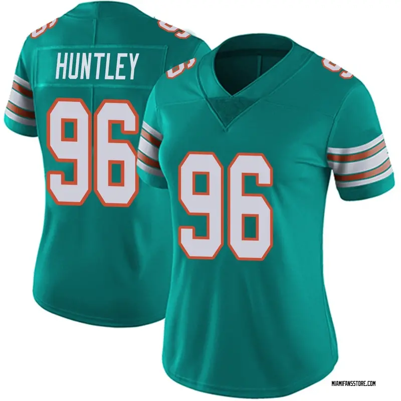 Women's Aqua Limited Alex Huntley Miami Alternate Vapor Untouchable Jersey