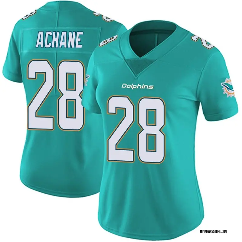 Women's Aqua Limited De'Von Achane Miami Team Color Vapor Untouchable Jersey