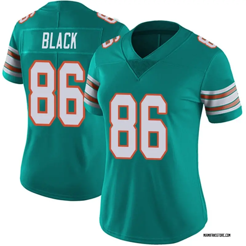 Women's Aqua Limited Tarik Black Miami Alternate Vapor Untouchable Jersey