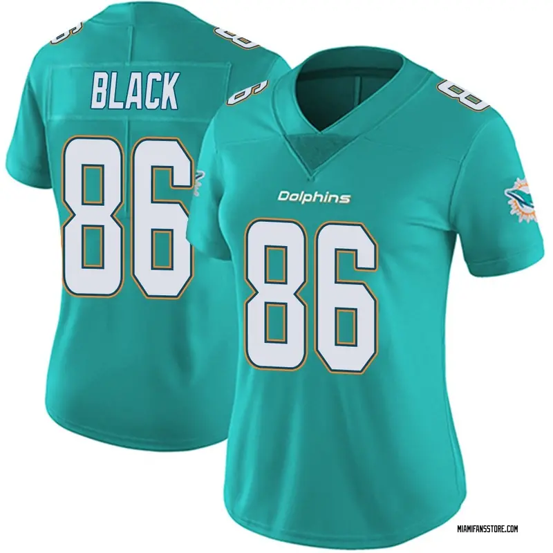 Women's Aqua Limited Tarik Black Miami Team Color Vapor Untouchable Jersey