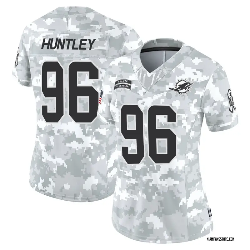 Women's Arctic Camo Limited Alex Huntley Miami 2024 Salute to Service Jersey