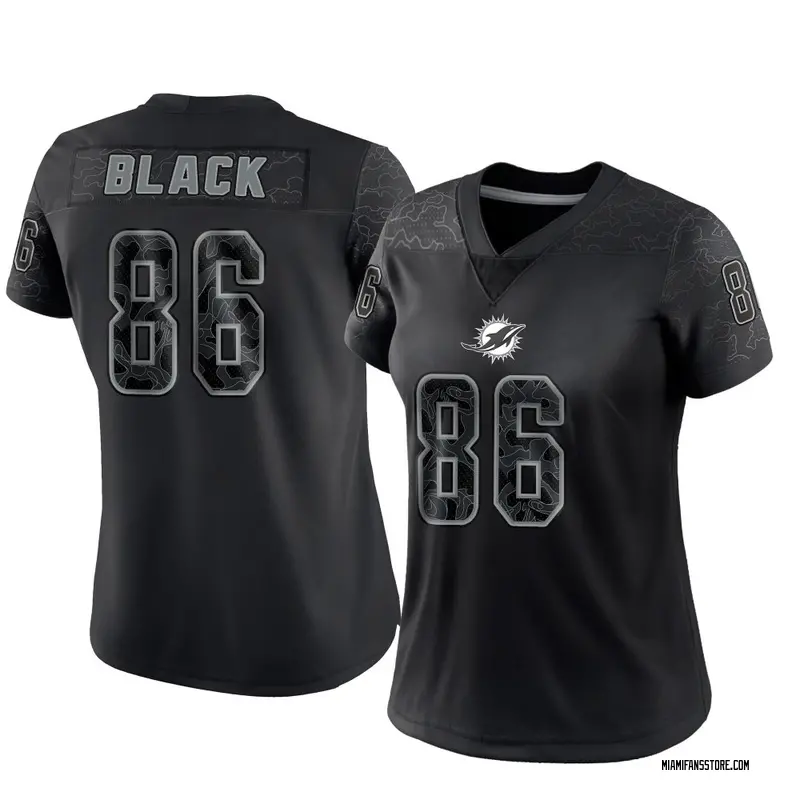 Women's Black Limited Tarik Black Miami Reflective Jersey