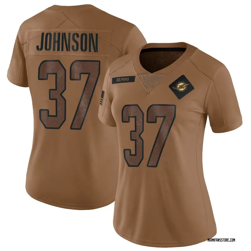 Women's Brown Limited Isaiah Johnson Miami 2023 Salute To Service Jersey