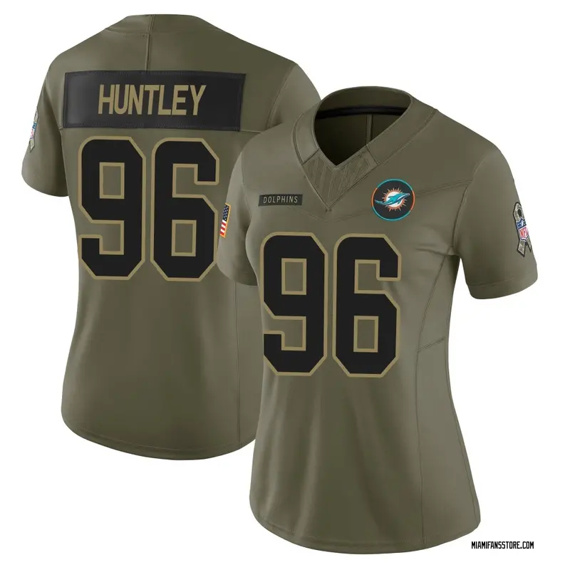 Women's Olive Limited Alex Huntley Miami 2025 Salute to Service Jersey