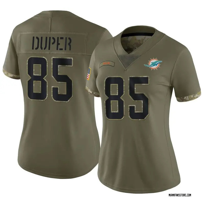 Women's Olive Limited Mark Duper Miami 2022 Salute To Service Jersey