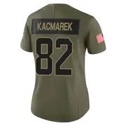 Women's Olive Limited Will Kacmarek Miami 2025 Salute to Service Jersey