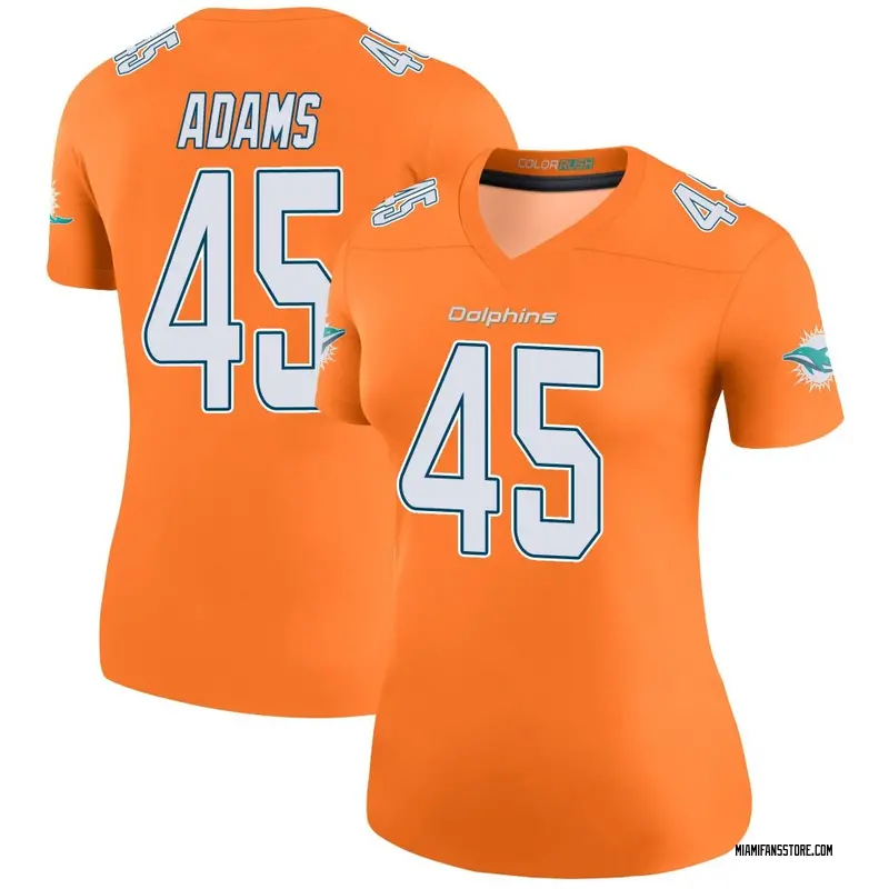 Women's Orange Legend BJ Adams Miami Color Rush Jersey