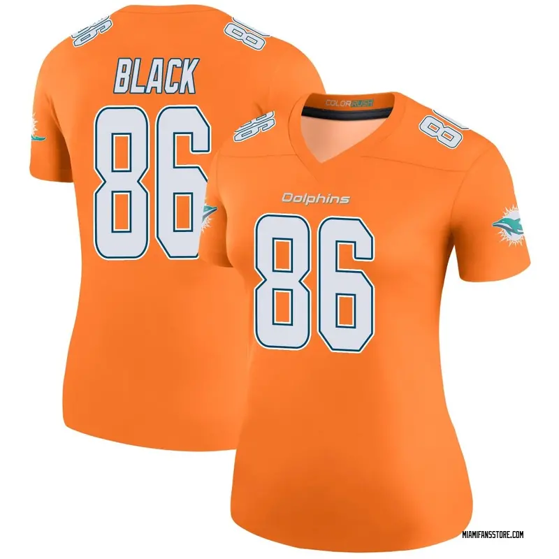Women's Orange Legend Tarik Black Miami Color Rush Jersey