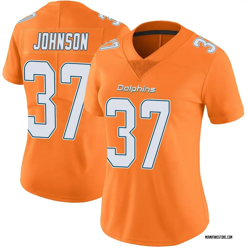 Women's Orange Limited Isaiah Johnson Miami Color Rush Jersey