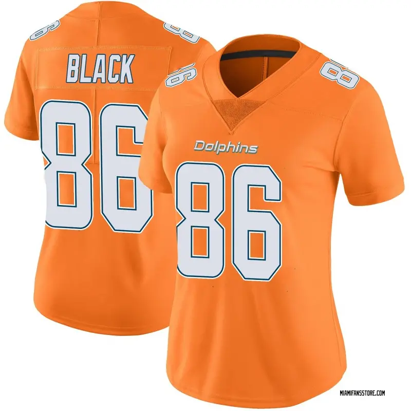 Women's Orange Limited Tarik Black Miami Color Rush Jersey
