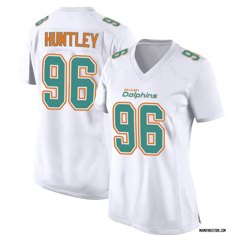Women's White Game Alex Huntley Miami Fashion Jersey