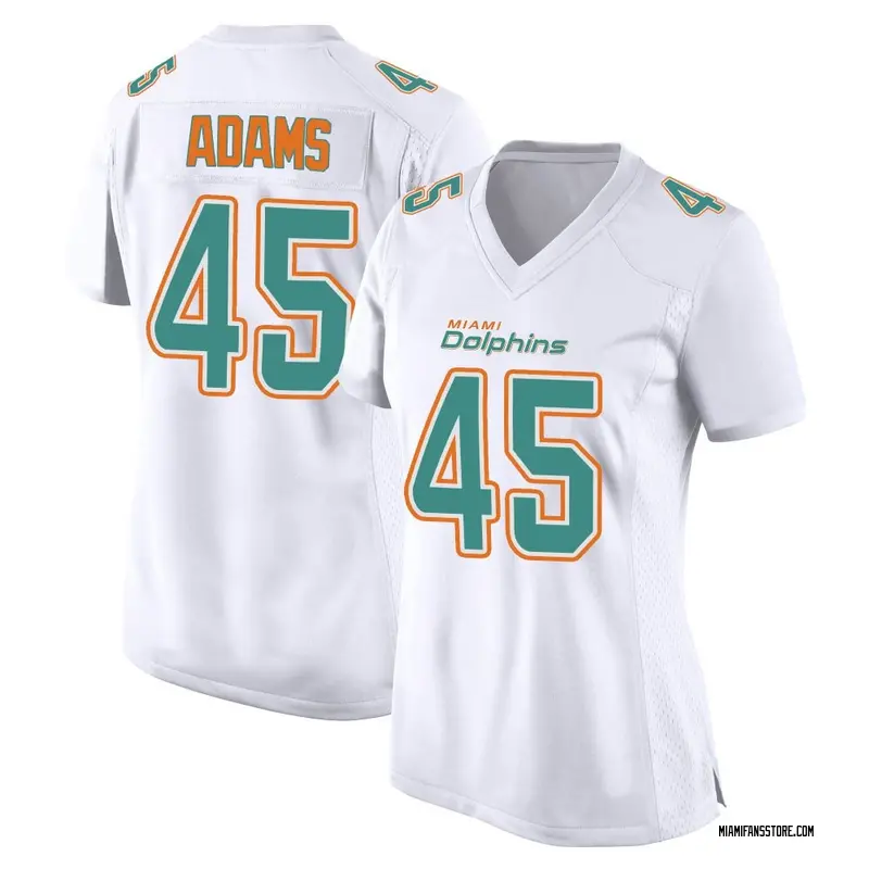 Women's White Game BJ Adams Miami Fashion Jersey