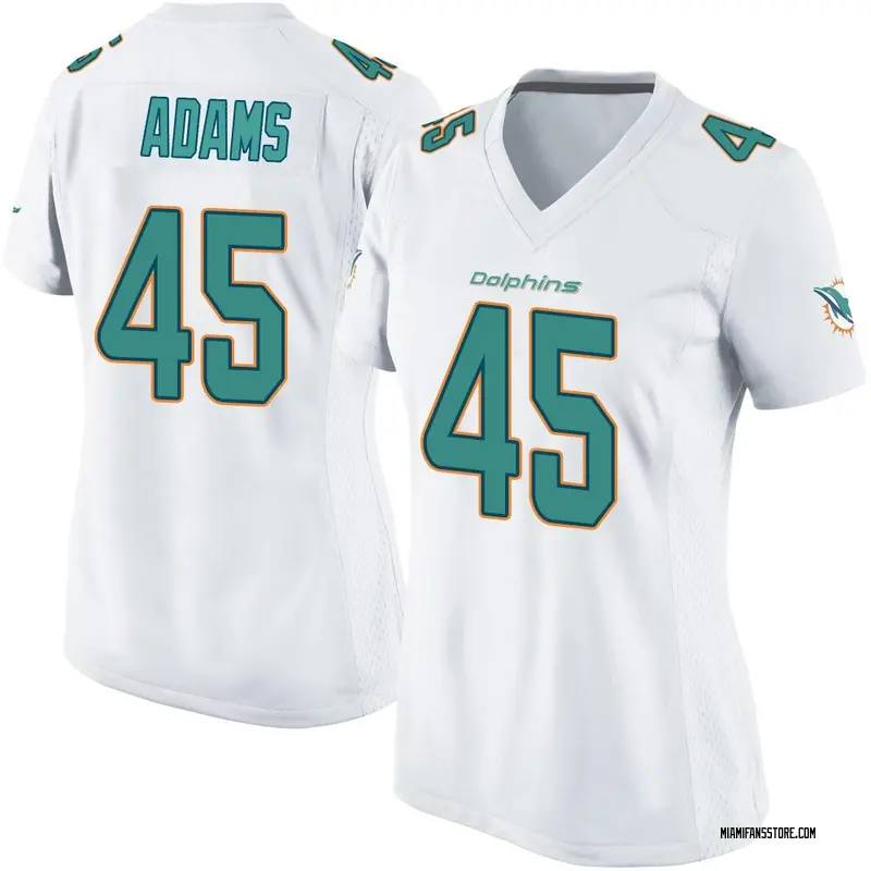 Women's White Game BJ Adams Miami Jersey