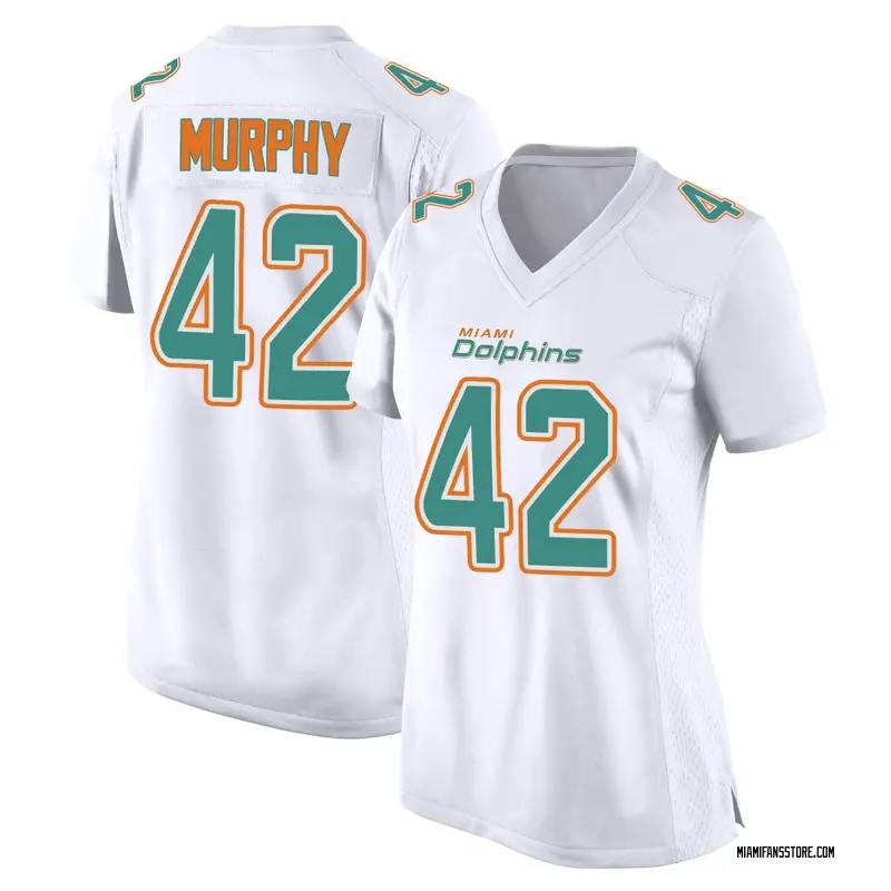 Women's White Game Grayson Murphy Miami Fashion Jersey