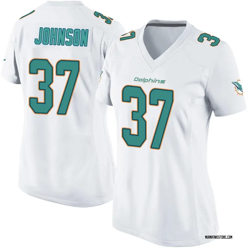 Women's White Game Isaiah Johnson Miami Jersey