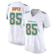Women's White Game Mark Duper Miami Fashion Jersey