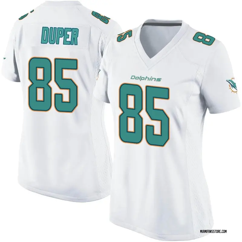 Women's White Game Mark Duper Miami Jersey