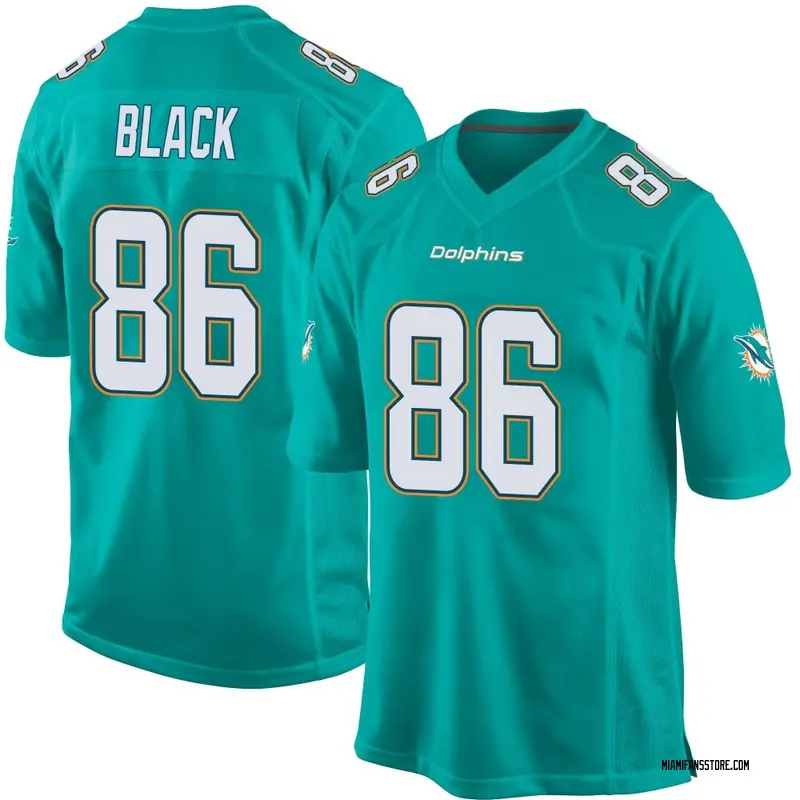 Youth Aqua Game Tarik Black Miami Team Color Jersey