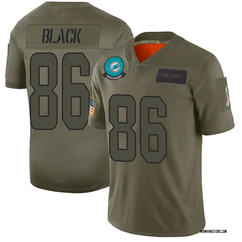Youth Camo Limited Tarik Black Miami 2019 Salute to Service Jersey