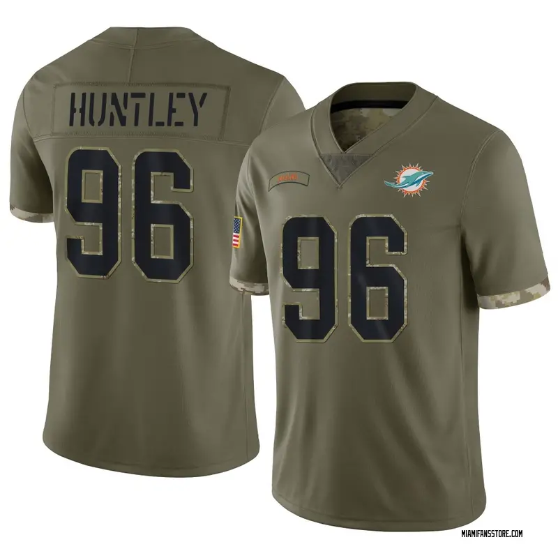 Youth Olive Limited Alex Huntley Miami 2022 Salute To Service Jersey