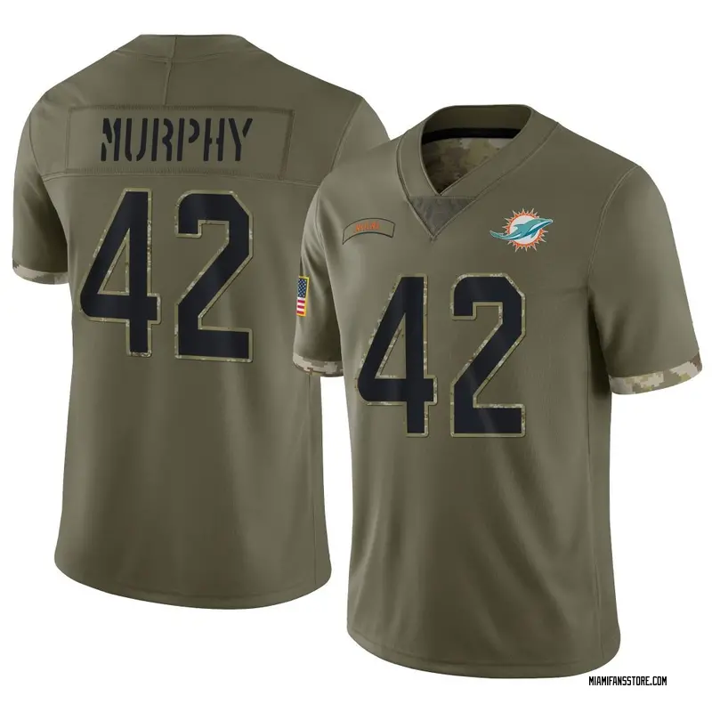 Youth Olive Limited Grayson Murphy Miami 2022 Salute To Service Jersey