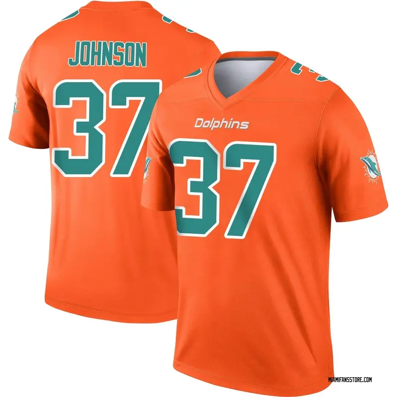 Youth Orange Legend Isaiah Johnson Miami Inverted Jersey